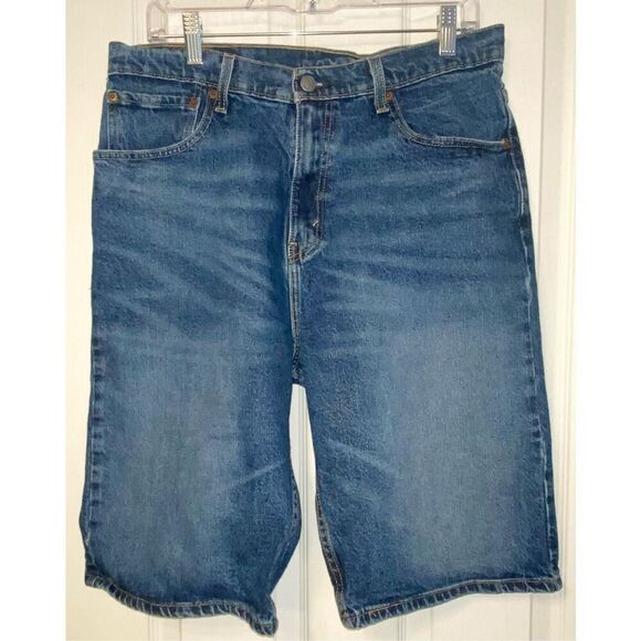 Levi’s 569 Denim 5-Pocket Shorts Sz.. 32 Waterless Technology Sustainable - Picture 1 of 7